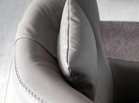 Fotoliu pivotant design modern Melvin AC 5044-A1001-PIEL