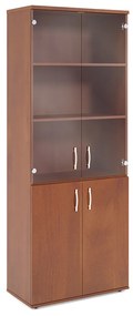 Dulap înalt Impress 74 x 37 x 190 cm, nuc închis