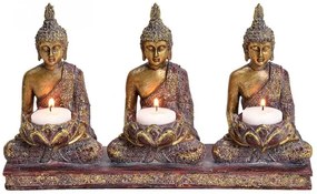 Suport Buddha pentru 3 lumanari 29/17/8 cm