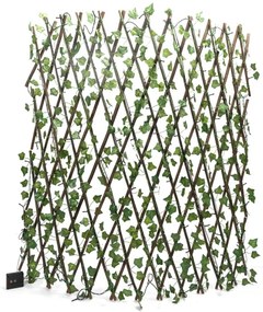 Instalație LED solară Aigostar 148xLED/2x1,2m IP65 alb cald iederă