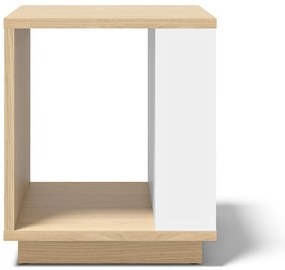 Măsuță auxiliară cu aspect de lemn de stejar 40x40 cm Ella - TemaHome