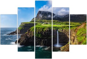 Tablou - Cascada Múlafossur (150x105 cm)