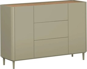 Comodă cu sertare pe picioare Elivo 150 cm - eucalipt / stejar baltic dune