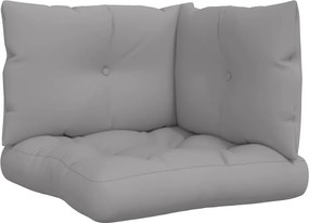 vidaXL Perne de paleți, 3 buc., gri, material textil