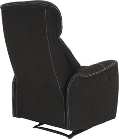 Fotoliu pentru relaxare, material textil ciocolatiu, KOMFY