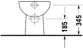 Vas WC pe pardoseală Duravit D-CODE 21080900002, ceramică, alb lucios
