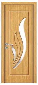 Usa Interior din MDF Novo Doors ND310, Cadru din Lemn Masiv, Geam Sablat, KIT COMPLET, Toc , Manere si balamale incluse (Culoare: Stejar Auriu,