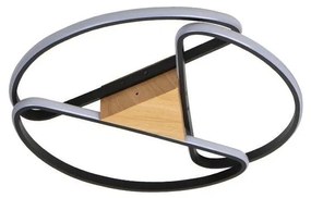 Plafonieră LED dimabilă LED/75W/230V 3000-6500K maro/negru + telecomandă