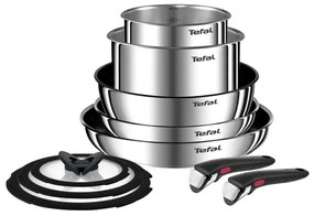 Set de vase de gătit Tefal 10 buc. INGENIO EMOTION oțel inoxidabil