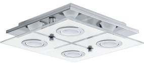 Plafonieră LED RGB dimabilă Eglo 75378 CABO-C 4xGU10/4W/230V + telecomandă