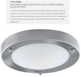 Aplica de perete / tavan pentru baie IP44 Bathroom Flush 31cm 1131-31SS SRT