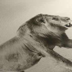 Tablou - Leul flămând (70x50 cm)