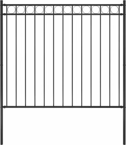 vidaXL Gard de grădină Assen oțel 1,7x1,5 m negru