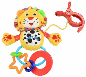 Baby Mix Jucărie de pluș cu zornăitoare Gepard, 11cm