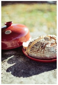 Formă rotundă din ceramică pentru copt pâine Emile Henry, roșu