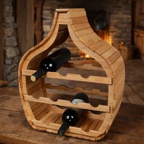 Suport sticle vin din lemn pentru 5 8 10 14 sticle.