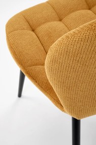 Scaun K548 stofa mustariu H84 cm