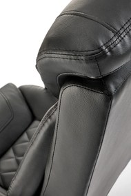 Scaun de birou Helder piele ecologica negru H120 cm