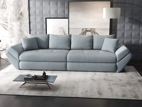 Canapea extensibilă dumonde cu ladă de depozitare si sezut confortabil din spuma high-density, Loana Zoom Gri 300x100 cm