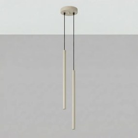 Sollux SL.2118 - Lustră suspendată pe cablu PASTELO 2xG9/8W/230V taupe