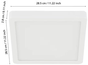 Eglo 98849 - Corp de iluminat LED reglabil pentru baie FUEVA-Z LED/19,5W/230V IP44