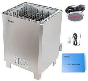 Soba sauna, incalzitor inox sauna publica Waincris Lampo PRO 10.5kW cu panou exterior digital WLPRO105B