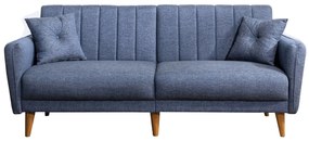 Canapea extensibilă cu 3 locuri Aqua-Dark Blue Albastru inchis