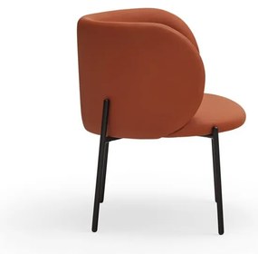 Fotoliu din imitație de piele portocaliu Mogi - Teulat