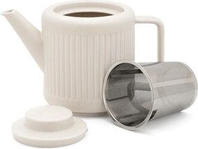 Ceainic alb cu filtru din porțelan 1,2 l Skagen – Bredemeijer