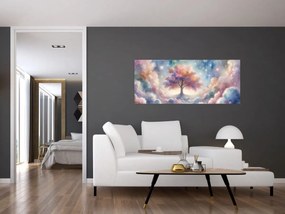 Tablou – Arborele vieții printre nori (120x50 cm)