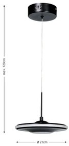 Brilagi VERANO - Lustră LED suspendată pe cablu LED/15W/230V