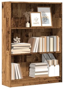 vidaXL Bibliotecă, lemn vechi, 80x24x109 cm, lemn prelucrat