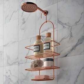 Etajeră cu 3 rafturi pentru baie Metaltex Copper