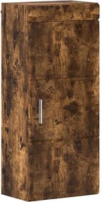 vidaXL Dulap de perete pentru baie TULUM Stejar fumuriu Lemn compozit