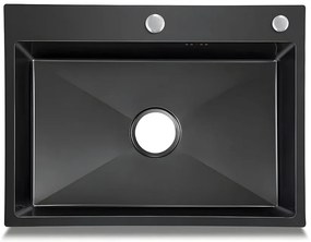 Chiuveta Bucatarie Profesionala , Inox,HS GRI-NEGRU, 68X45 CM