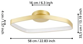 Plafonieră LED dimabilă Eglo 900916 VALLEROSA LED/25,2W/230V