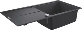 Chiuveta compozit Grohe K400 100x50.1 cm negru cu 1 cuva