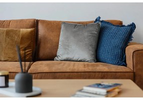 Colțar maro coniac cu tapițerie din imitație de piele (colț pe partea dreaptă) Copenhagen – Scandic