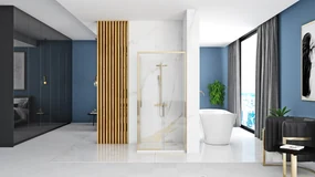 Cabina dus Rapid Slide Auriu 110x80cm, Rea