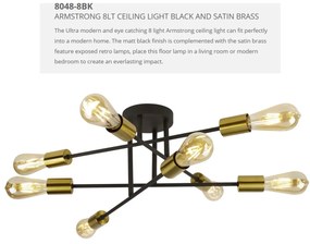 Lustra moderna design minimalist Armstrong 8L 8048-8BK SRT