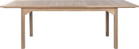Masă dining pentru exterior extensibilă din lemn de tec 180–240 cm finisaj natural, „Malindi”