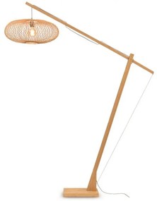 Lampadar eco din bambus Cango L natur, 60x25cm