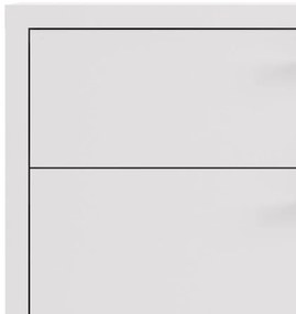 Dulap Modulo 89 x 40 x 113 cm, sertare și uși, alb