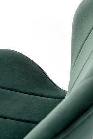 Scaun K538 velvet verde inchis H85 cm