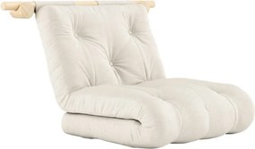 Fotoliu în culoare naturală cu tapițerie din in Hooked – Karup Design