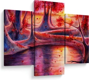 Tablou cu pădurea fermecată (90x60 cm)