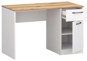 Masă PC Vejares (alb + stejar evoke). 1116993