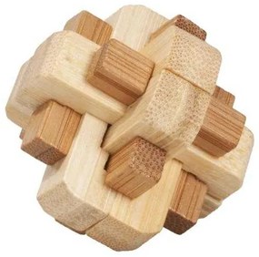 Joc logic IQ din lemn bambus in cutie metalica-5