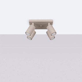 Spot taupe din metal ø 6,5 cm Gleam – Sollux