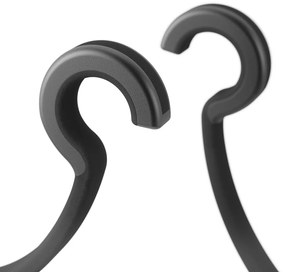 Raft pentru baie negru suspendat din plastic Flex – Umbra